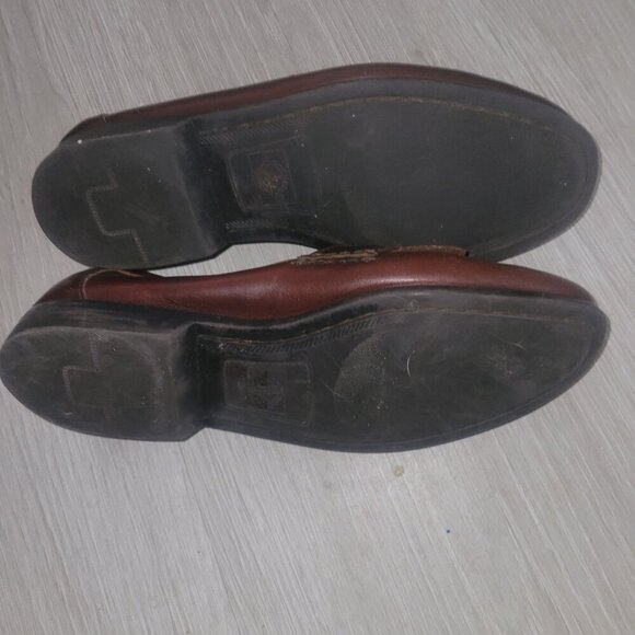 DOCKER'S Men's Leather Tassled Business Casual Slide Loafer 9 Career Formal Desi - Picture 5 of 8